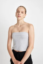 DEFACTO Fitted Strapless Blouse