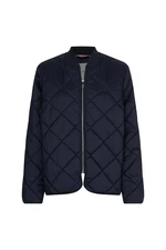 Tommy Hilfiger Bunda - QUILTED BOMBER JACKET modrá