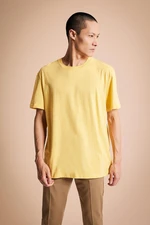 DEFACTO New Regular Fit Crew Neck Short Sleeve 100% Cotton Basic T-Shirt