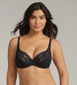 PLAYTEX FLOWER ELEGANCE UNDERWIRE BRA - Dámska čipkovaná podprsenka s kosticou - čierna