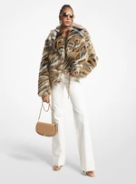 Michael Kors Kabát - GLAM TIGER FX FUR COAT viacfarebný