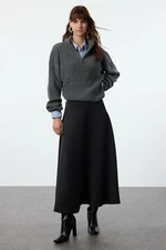 Trendyol Black Skirt Godeli Knitted Skirt