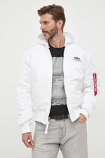 Bomber bunda Alpha Industries MA-1 ZH Back Print bílá barva, zimní