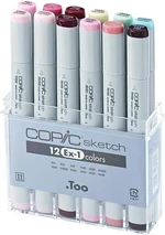 Copic Sketch Recambio de tinta Ex Set 1 12 pcs