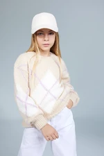 DEFACTO Girl's Crew Neck Sweater