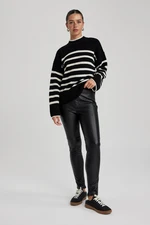 DEFACTO High Waist Faux Leather Leggings