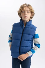 DEFACTO Boy Water Repellent Half Turtleneck Basic Puffer Vest