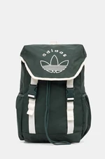 Dětský batoh adidas Originals BACKPACK zelená barva, velký, s potiskem, IY6686