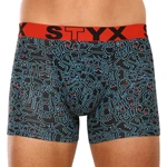 Men's boxers Styx long art sports rubber doodle