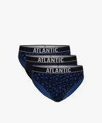 Klasické pánské slipy ATLANTIC 3Pack - černé/tmavě modré