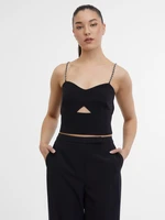 Čierny dámsky crop top ORSAY