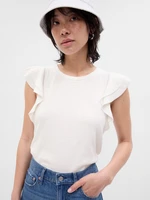 GAP T-shirt with ruffle sleeves - Women