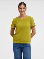 Orsay Green Women Patterned Knitted T-Shirt - Women