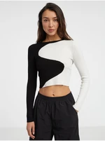 Black and white women's patterned sweater ONLY Polly - Women's