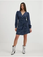 Dark blue ladies wrap dress Pepe Jeans - Women