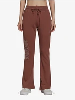 Brown Women's Flared Fit Sweatpants with adidas Originals Open - Women