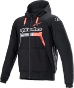 Alpinestars Chrome Ignition Hoodie Black/Red Fluorescent 3XL Kurtka tekstylna