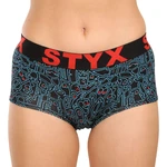 Women's Styx art panties with doodle leg loop