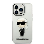 Zadní kryt Karl Lagerfeld IML Ikonik NFT pro Apple iPhone 14 Pro, transparentní