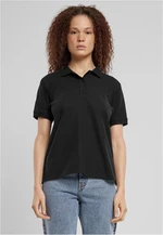 Women's polo shirt black