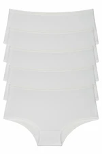 98545 Dewberry Women Panties High Waist Pack of 5-WHITE