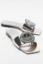 LuviShoes YAVN Women's Slippers with Silver Stones