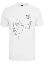 Women's single-breasted T-shirt white