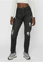 Women's Boyfriend Denim Pants - Black