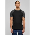 Raglan contrasting t-shirt blk/cha