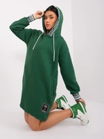 Dark green hoodie dress