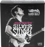 Ernie Ball John Mayer Silver Slinky Nickel Wound Electric Guitar Strings 6 Pack Corde Chitarra Elettrica