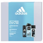 Adidas Ice Dive - deodorant s rozprašovačem 75 ml + sprchový gel 250 ml + deodorant ve spreji 150 ml