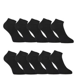 10PACK Styx low bamboo black socks