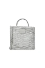 Big Star Woven Handbag White