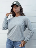 Women's sweatshirt GLAMFLAIR light gray Dstreet