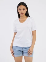 White Women's T-Shirt Pieces Fawna - Women