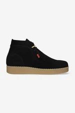 Semišové kotníkové boty Levi's Footwear&Accessories D7352.0003 RVN 75 černá barva, D7352.0003-black