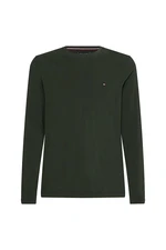 Tommy Hilfiger T-shirt - STRETCH SLIM FIT LONG SLEEVE TEE green