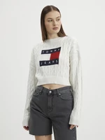 Tommy Jeans Svetr Bílá