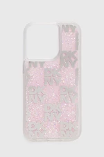 Puzdro na mobil Dkny iPhone 15 Pro 6.1" ružová farba, DKHCP15LLCPEPP,