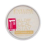Eveline All Day Ideal Stay Matt Finish & Fix Pressed Powder puder transparentny z formułą matującą White 12 g