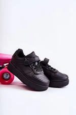 Children's Sports Shoes with Velcro Fastener Black Elike