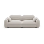 Kremowa aksamitna sofa 230 cm Audrey – Interieurs 86