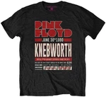 Pink Floyd Camiseta de manga corta Knebworth '90 Red Black S