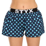 Navy blue women's polka dot shorts for sleeping Styx Polka dots