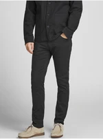 Black Mens Slim Fit Jeans Jack & Jones Glenn - Men