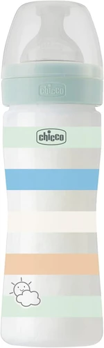 Chicco Fľaša dojčenská Well-being silikón chlapec 250 ml