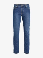 Modré pánske slim fit džínsy Jack & Jones Clark