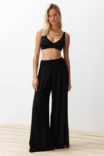 Trendyol Black Woven Gipe Detailed Trousers