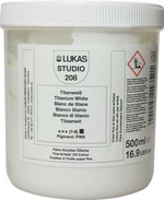 Lukas Studio Oil Paint Plastic Pot Peinture à l'huile Titanium White 500 ml 1 pc